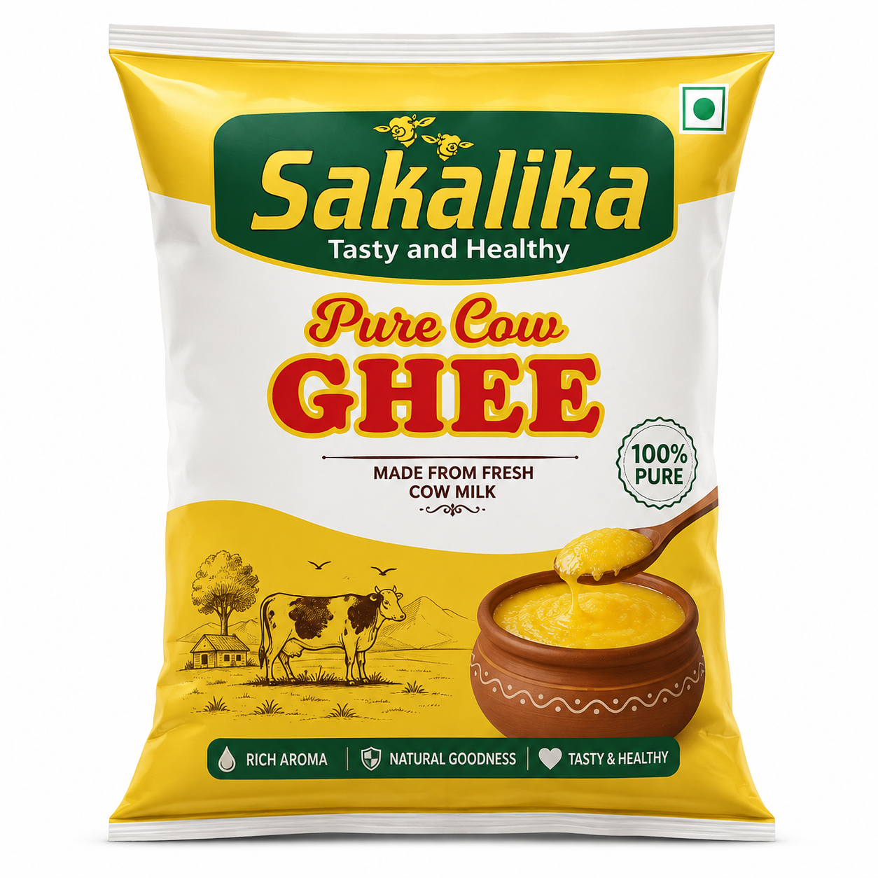 Sakalika Pure Cow Ghee (packet)