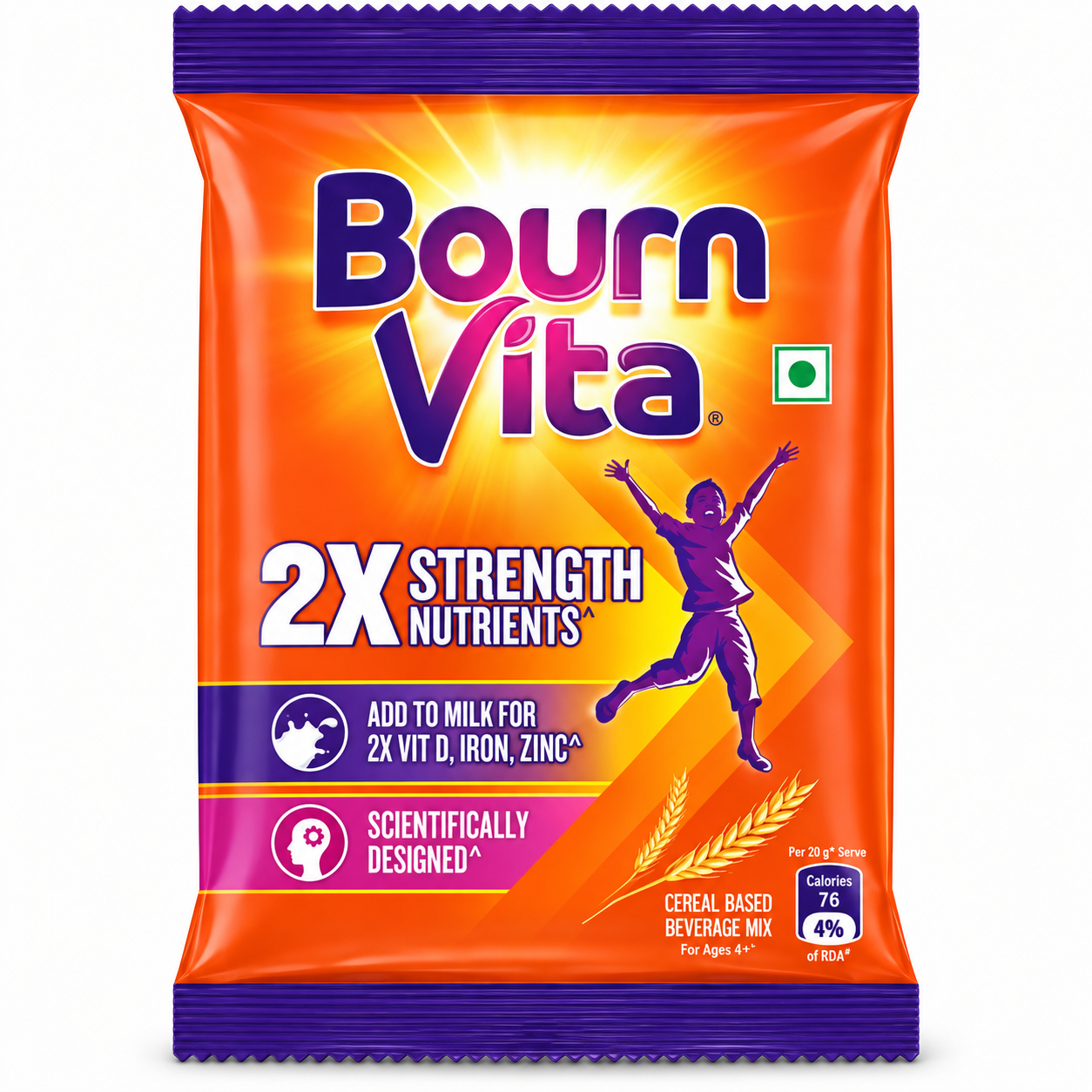Bournvita Chocolate Nutrition Drink, 75 g Pouch