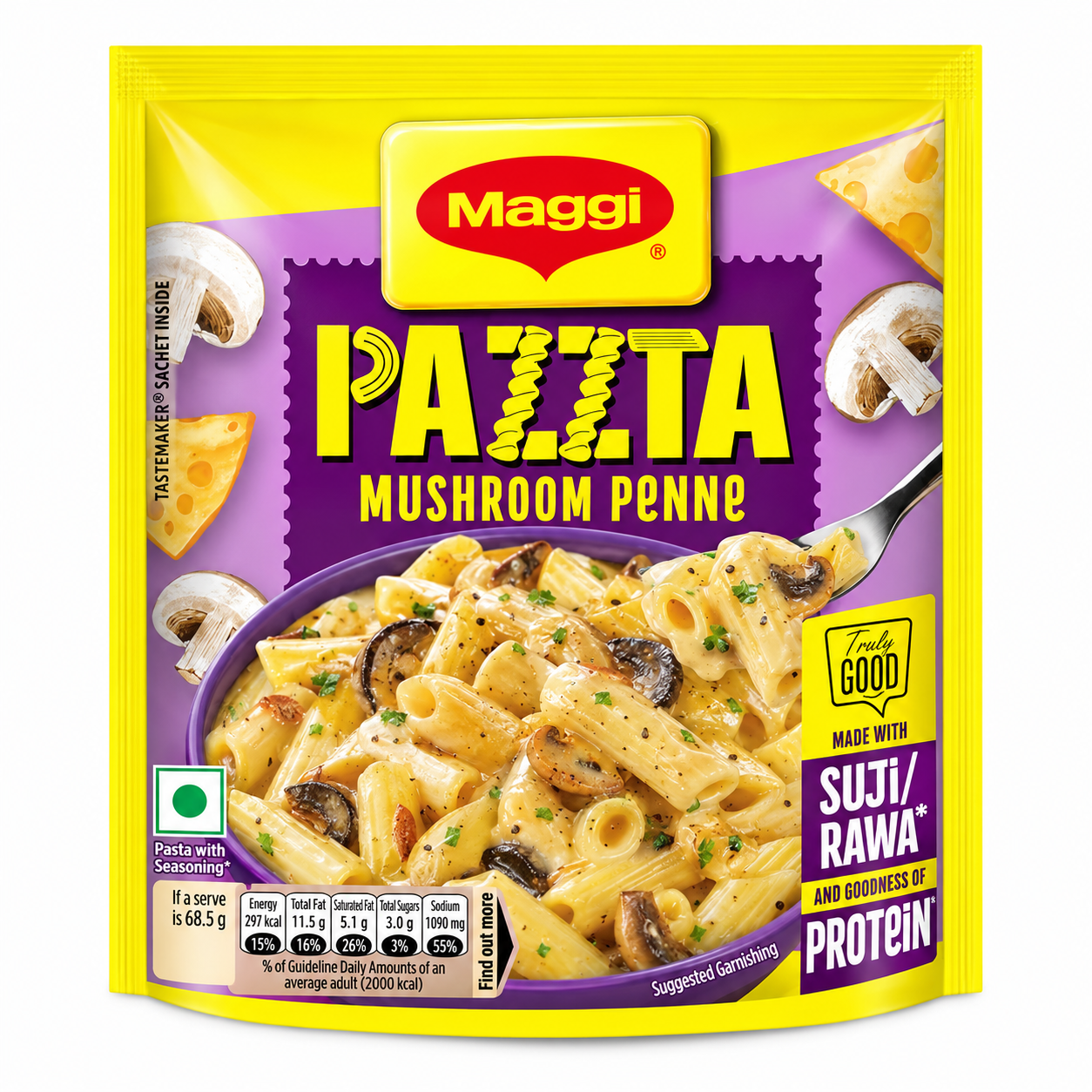 MAGGI PAZZTA Mushroom Penne, Instant Pasta, 68.5g