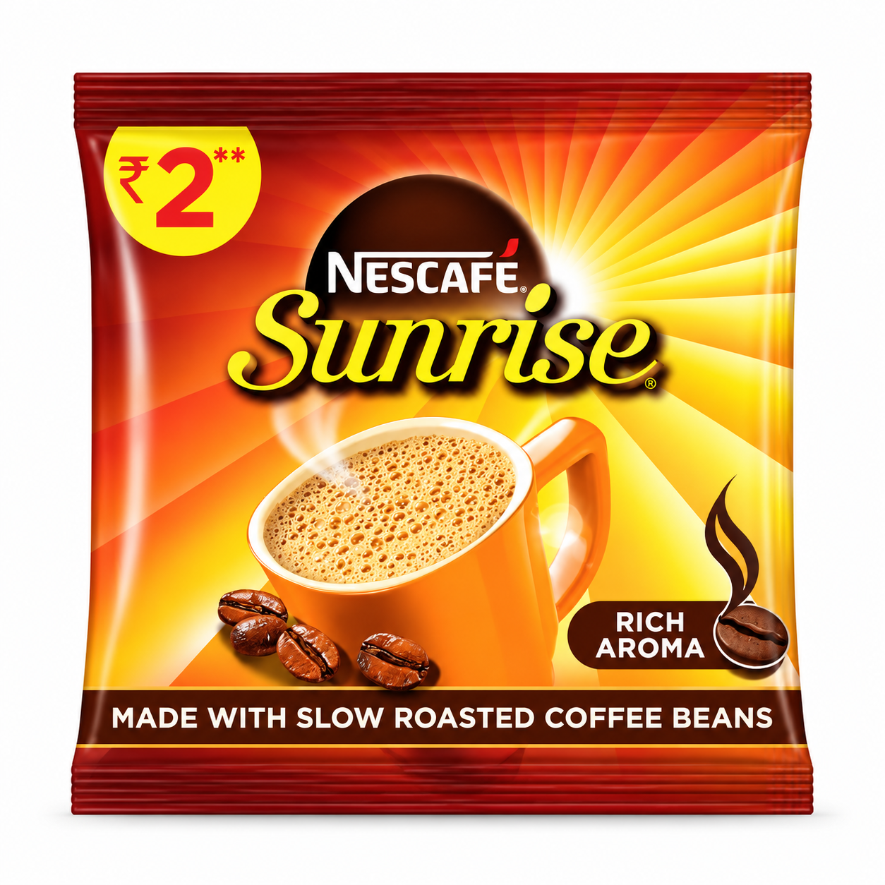 Nescafe Sunrise Instant Coffee 2Rs (Sheet of 12)